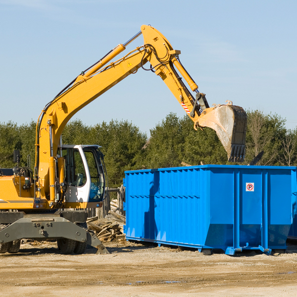 are there any restrictions on where a residential dumpster can be placed in Rockefeller Pennsylvania